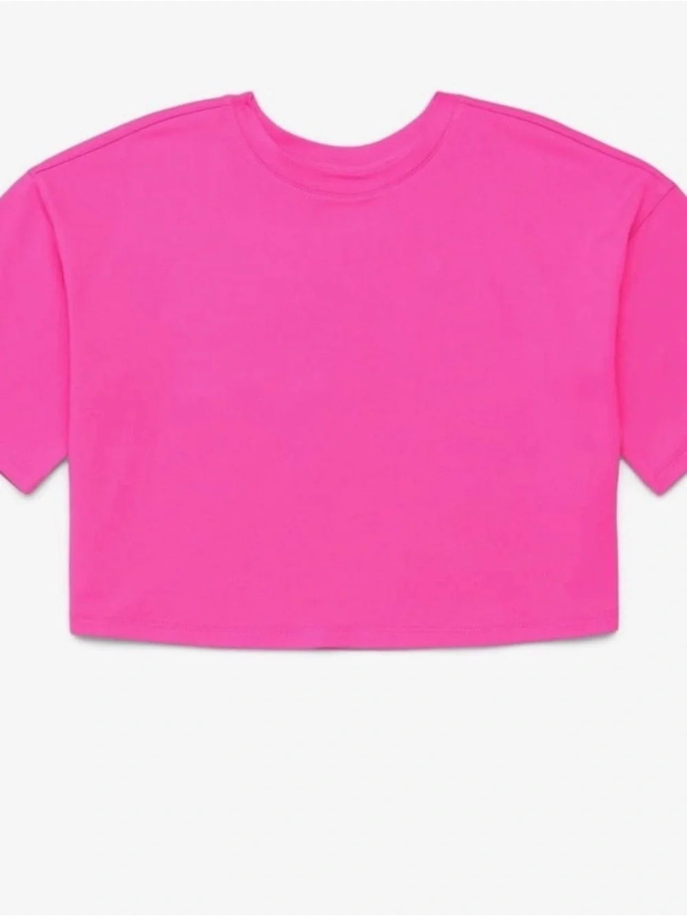 Women's Hot Pink Cropped Tee